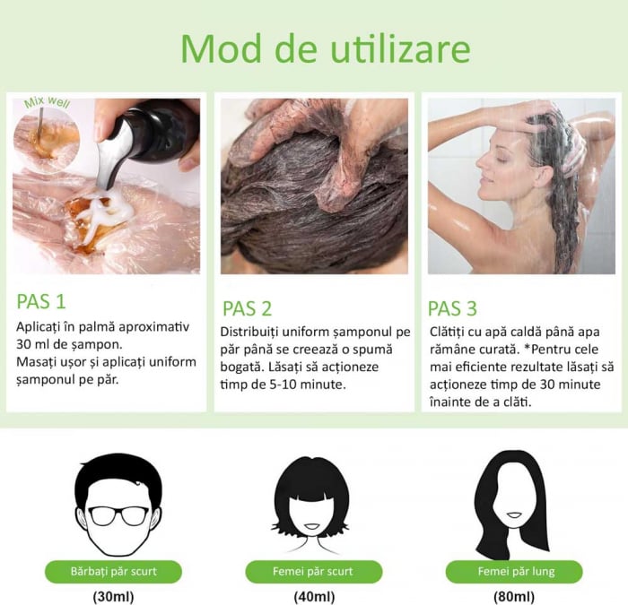 Șampon pentru Păr Saten / Castaniu